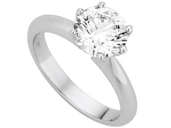 Platinum Solitaire Diamond Engagement Ring C943