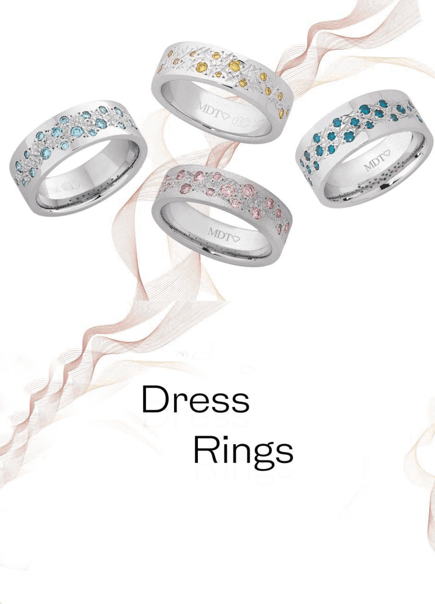 Elegant display of jewellery by Melbourne CBD jewellers