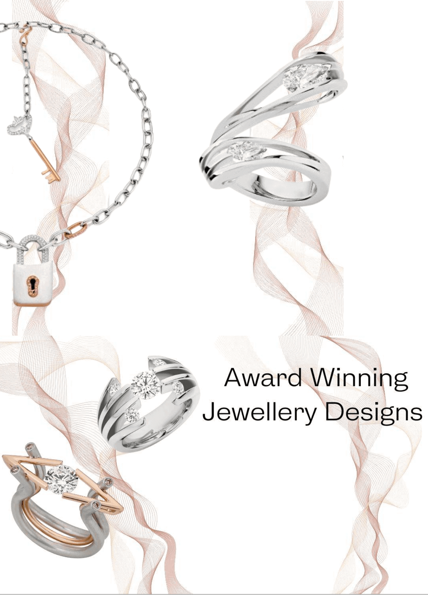 Handcrafted bespoke Australian jewellery on display
