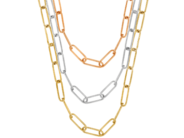 gold paperclip chain necklace