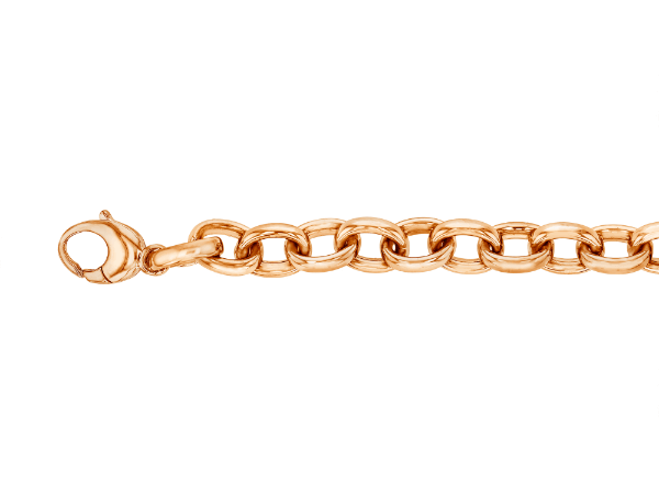 ladies gold belcher bracelet chain c1136