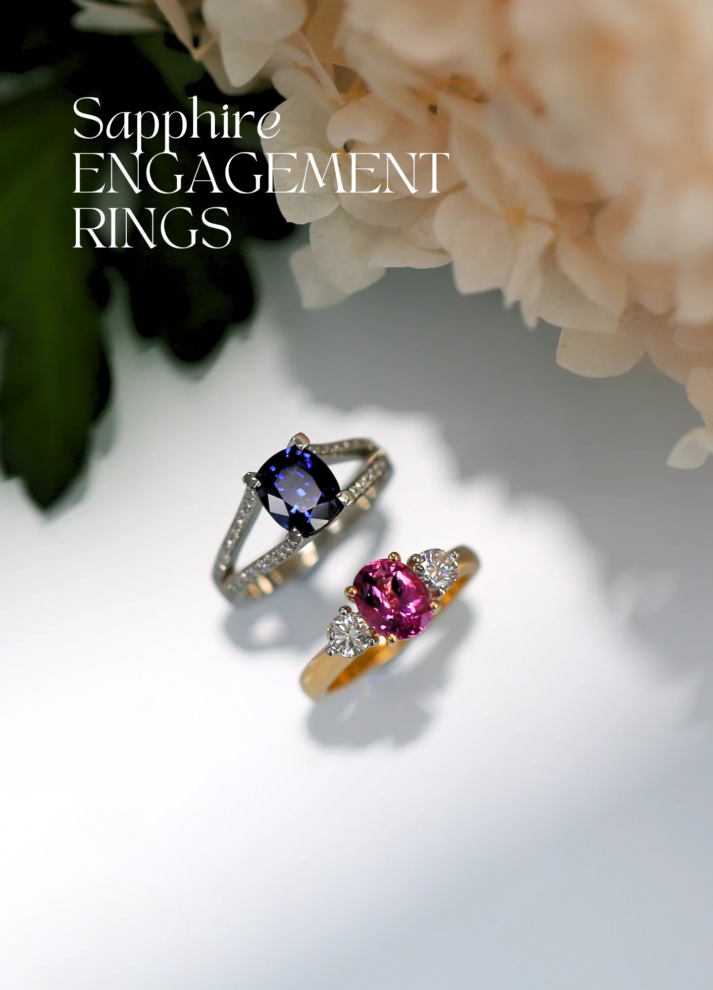 sppahire engagement rings